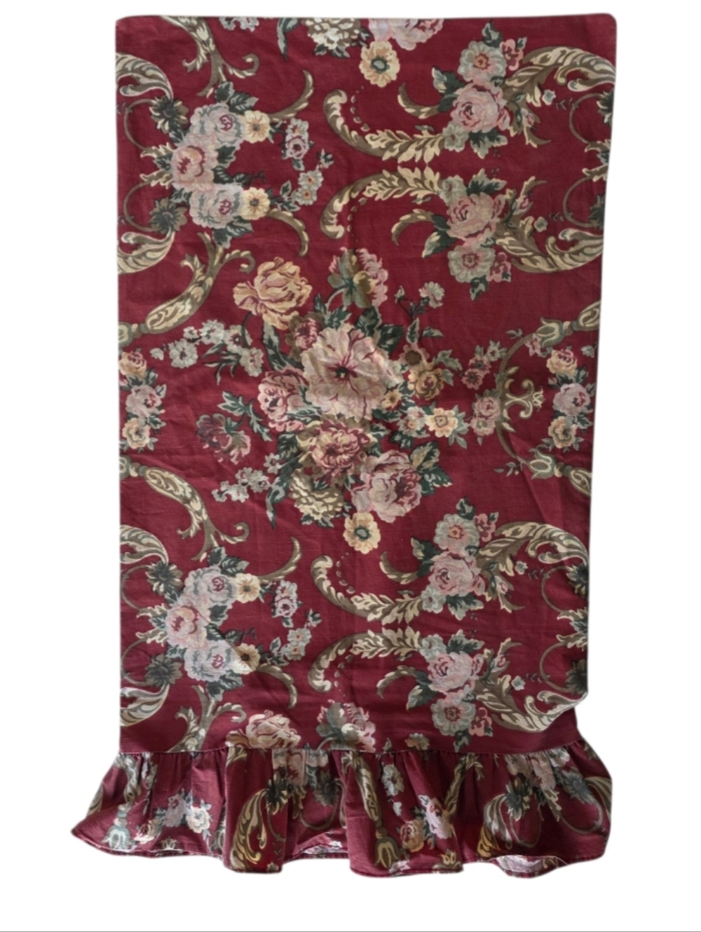 Vintage Ralph Lauren Marseille Floral Print Sham - Cotton Pillowcase Queen/ King
